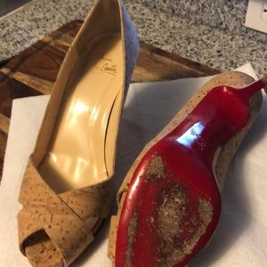 Christian Louboutin cork heels